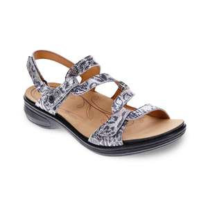 Revere Best Sellers: Miami Adjustable Sandal - Silver Safari