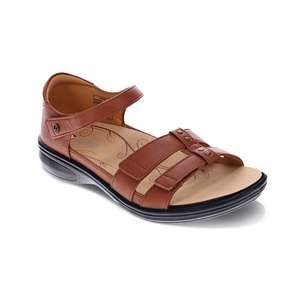 Revere Best Sellers: Negara Sandal - Cognac/Black