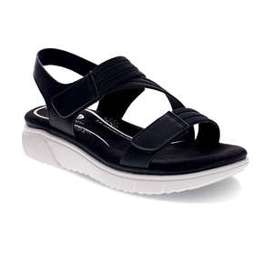 Scholl Memory Cushion: Rampage Sandal - Black