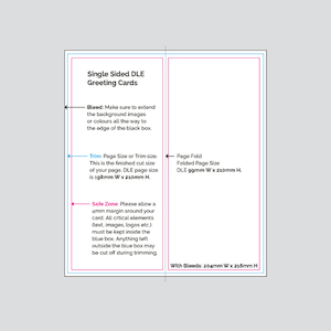 Single Sided DL Greeting Cards