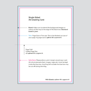 Single Sided A6 Greeting Cards