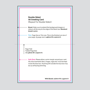 Products: Double Sided A6 Greeting Cards