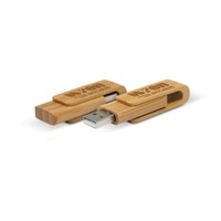 Promotional Virtual Trends USB flash drive promotional Promotional Virtual Trends: Bamboo flash drive