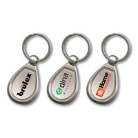 Drop metal key ring