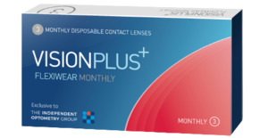Contact Lenses - at Visique Hutt Optometrists: Biofinity Clinical Equivalent: CooperVision VisionPlus+ Flexiwear 6 Pack
