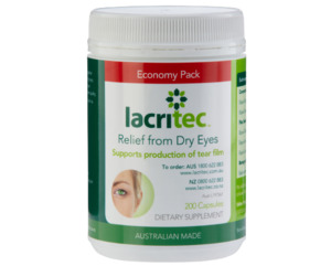 Products: Lacritec Dry Eye Supplement 200 Pack