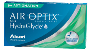 Products: Air Optix plus Hydraglyde for Astigmatism 3 Pack