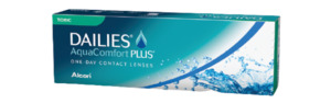 Products: Dailies AquaComfort Plus Toric 30 Pack