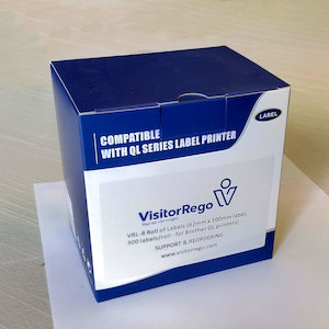 Brother compatible labels (100 x 62mm 300 per roll) - VisitorRego