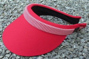 121 Red & Gingham Slip-on Visor - Jamka Visors