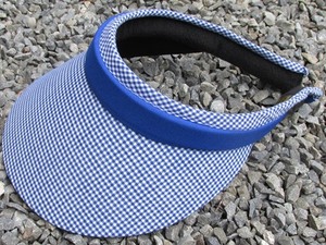 135 Gingham Royal Slip-on Visor - Jamka Visors