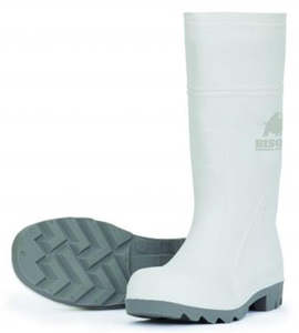 Farm: WHITE PVC SAFETY GUMBOOTS - FOOD GRADE , Nitrile