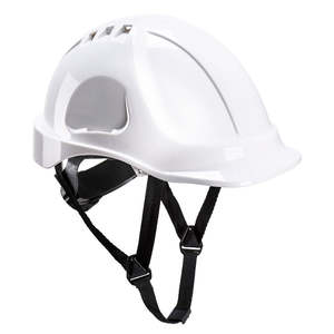 Head Protection: ENDURANCE HARD HAT - MICRO PEAK, VENTED, CHIN STRAPS, SUPERIOR RACHET ADJUST