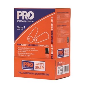 Hearing Protection: DISPOSABLE PU FOAM EARPLUGS - 200 PACK