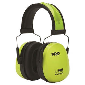Hearing Protection: PYTHON EAR MUFFS SLIMLINE, HI VIS, -CLASS 5