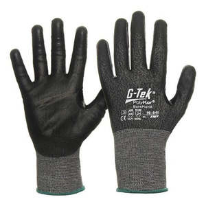 Hand Protection: POLYKOR SAFETY GLOVES, G-TEK, - Cut resistant Level D, Breathable, High Dexterity, Grips in Oily Conditions