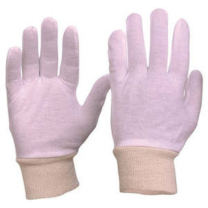 Hand Protection: POLY/COTTON GLOVE LINERS , Knitted Wrist, Keep Fingers Warm