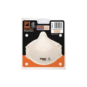 P1 DUST MASKS (5 PACK) - Protects Against Dust Particles