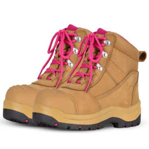 WOMENS ATRAX SAFETY BOOTS - Zip, Slip Resistant, Anti Static Sole, Composite Toe