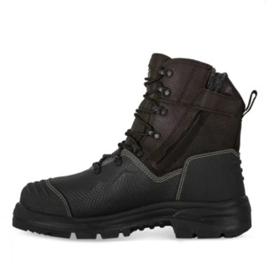 Footwear: OLIVER SERIES 65 SUPERIOR SAFETY BOOT , ZIP SIDE, BROWN ONLY