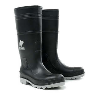 BISON BLACK SAFETY GUMBOOT