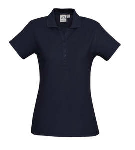 Ladies Wear: WOMENS CREW FB POLO - PolyCotton Mix UPF Protection
