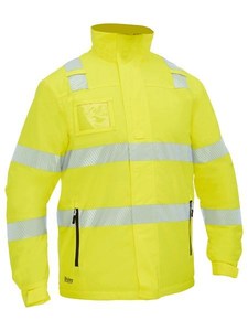 Jackets 1: Taped Hi Vis Heated Jacket with Hood