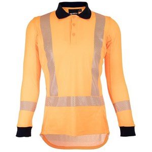 Work Shirts: WOMENS TTMC-W17 POLO - X BACK LONG SLEEVE