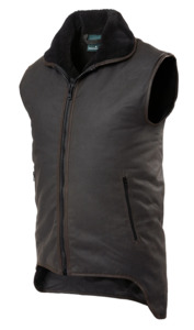 Vests 1: SUPERIOR OILSKIN VEST - Sleeveless | Fleece Lined