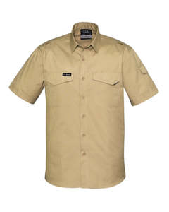 Work Shirts 1: Mens Rugged Cooling Short Sleeve Shirt