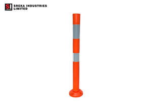 Work Site Safety Essentials: ULTRAFLEX PREMIUM DELINEATOR - Tubular |  Extra Strong withstands 100km impact | Easy Install
