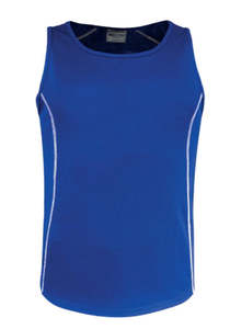 G Singlets: BOCINI SPORTS MENS SINGLET - Breezeway Polyester, with Anti bacterial factor