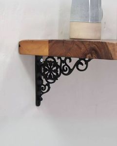 Shelf Bracket: Iron Soul Victorian Shelf Bracket - Black (195mm)