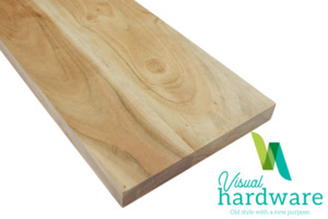 Artisan Solid Wood Shelf 900x275x35mm - Blonde Acacia