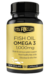 Frontpage: Omega 3 Fish Oil x 100 Capsules