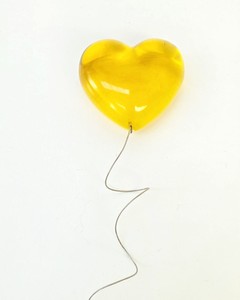 Products: Hearts Afloat - Yellow - Vitality Art Studio