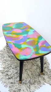 Products: Retro, Resin Art Coffee Table - Vitality Art Studio
