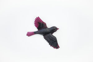 Soaring Bird - Beetroot Glass-Effect - Vitality Art Studio