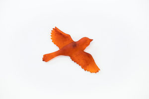 Soaring Bird - Tangerine Glass-Effect - Vitality Art Studio