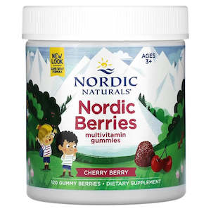 Nutritional Supplement: Nordic Naturals Nordic Berries 120 Gummies - Cherry Berry