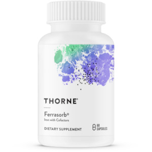 Energy Production Support: Thorne Ferrasorb 60 Capsules