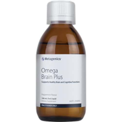 Brain Health: Metagenics Omega Brain Plus Peppermint flavour 190 mL oral liquid