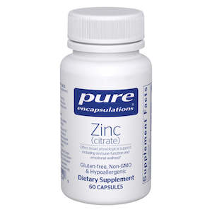 Pure Encapsulations: Pure Encapsulations Zinc Citrate 60 Capsules