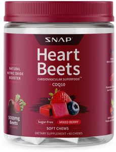 Snap Heart Beets Soft Chews 60 - Mixed Berry