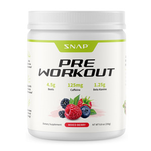New: Snap Pre Workout 250g - Mixed Berry