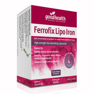 Liposomals: Good Health Ferrofix Lipo Iron x20 Sachets