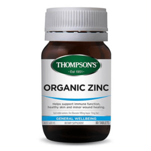 Thompsons: Thompson's Organic Zinc 80 Tabs