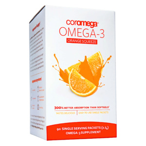 Coromega Omega-3 Squeeze 90 Sachets