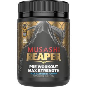 All Except Gift Cards: Musashi Reaper Pre Workout Max Strength Blue Rasp 400g