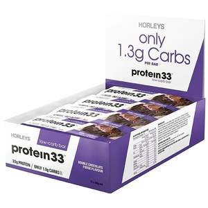 Gifts For Mom: Horleys Protein 33 Low-Carb Bars Box of 12